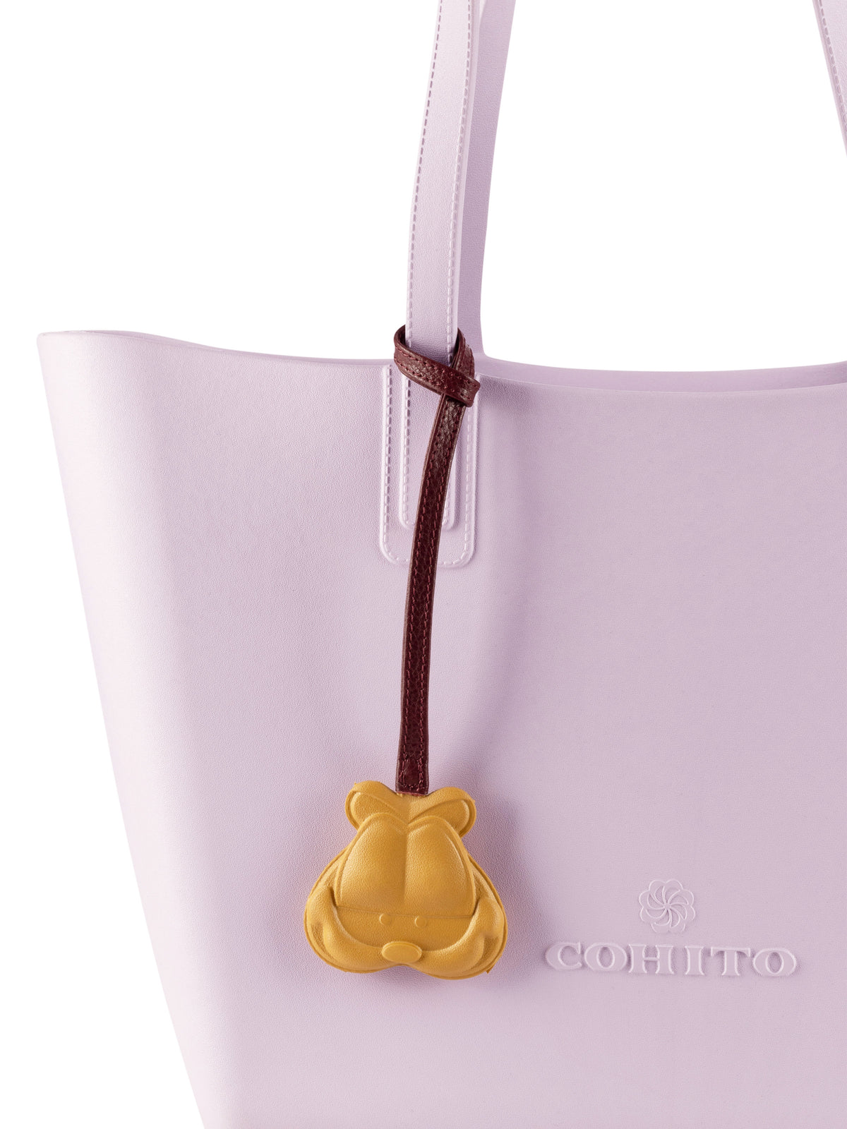 Mustard Chubby Cat Face Bag Charm