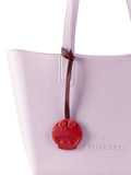 Red Round Cat Face Bag Charm