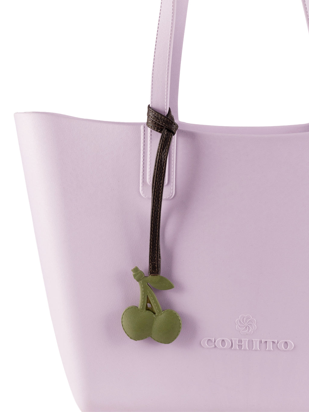 Olive Green Cherry Bag Charm