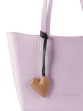 Tan Heart Bag Charm