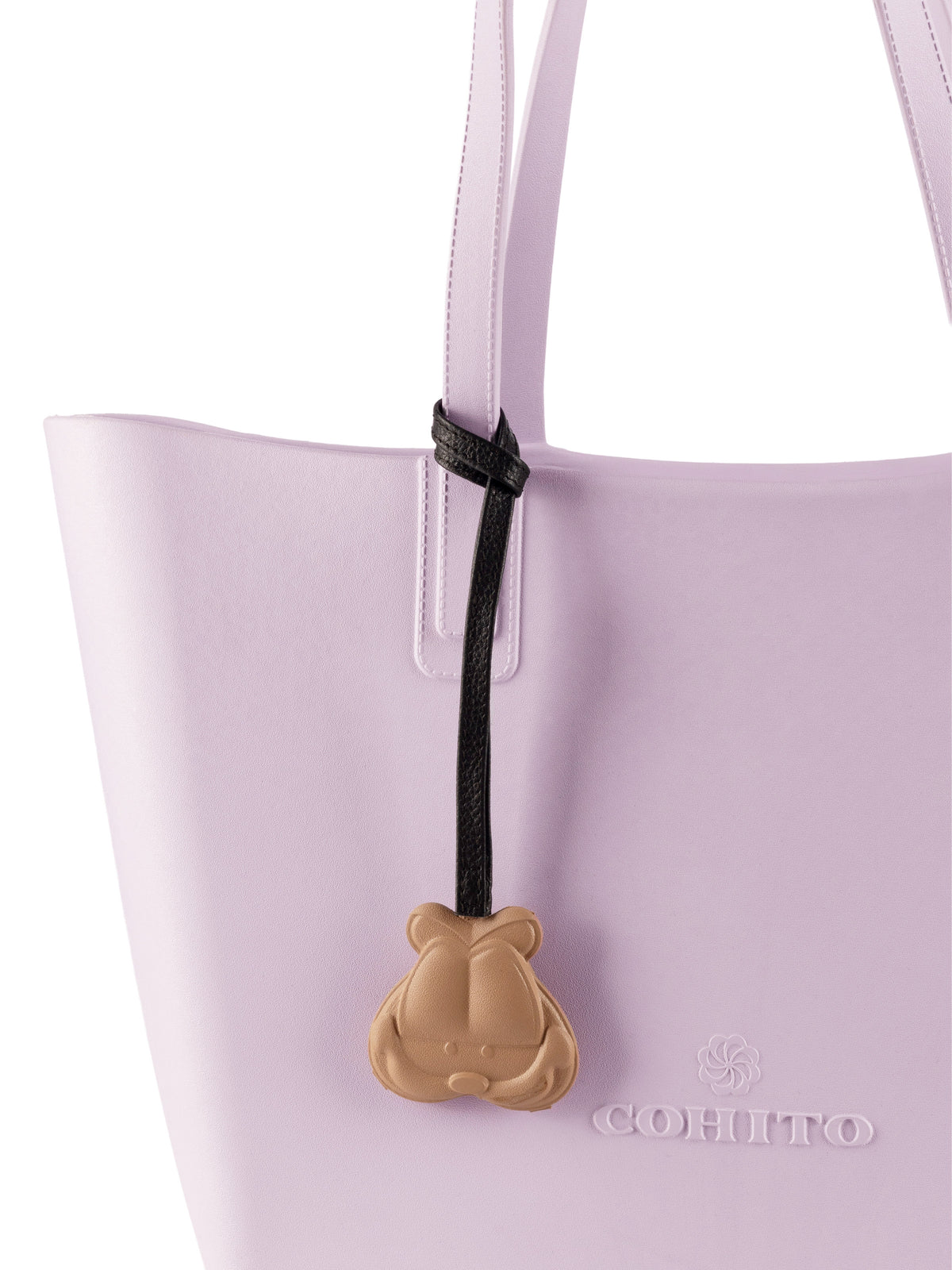 Tan Chubby Cat Face Bag Charm