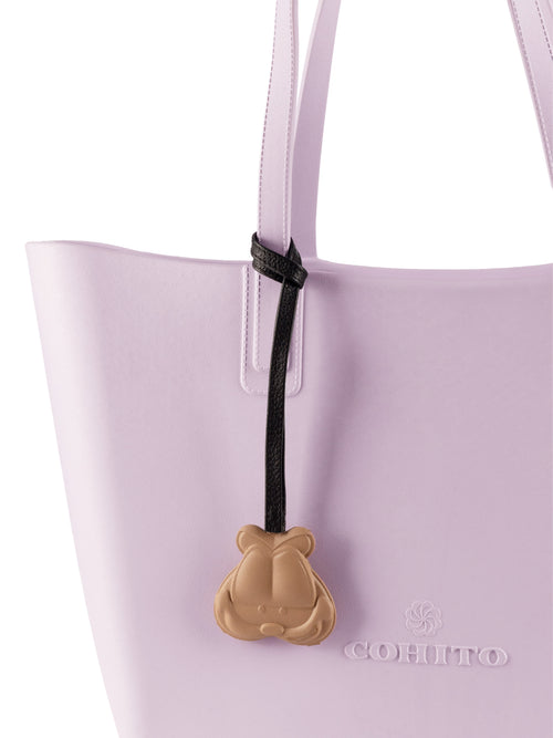 Tan Chubby Cat Face Bag Charm