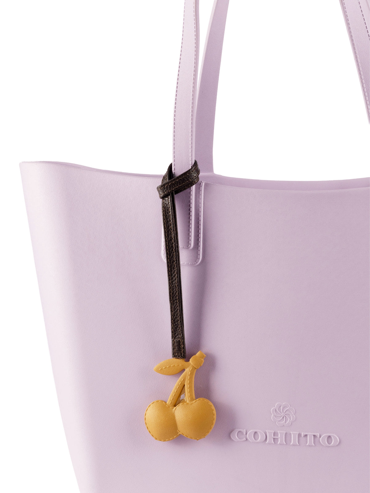 Mustard Cherry Bag Charm