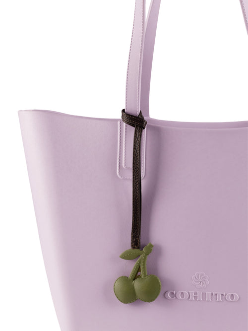 Olive Green Cherry Bag Charm
