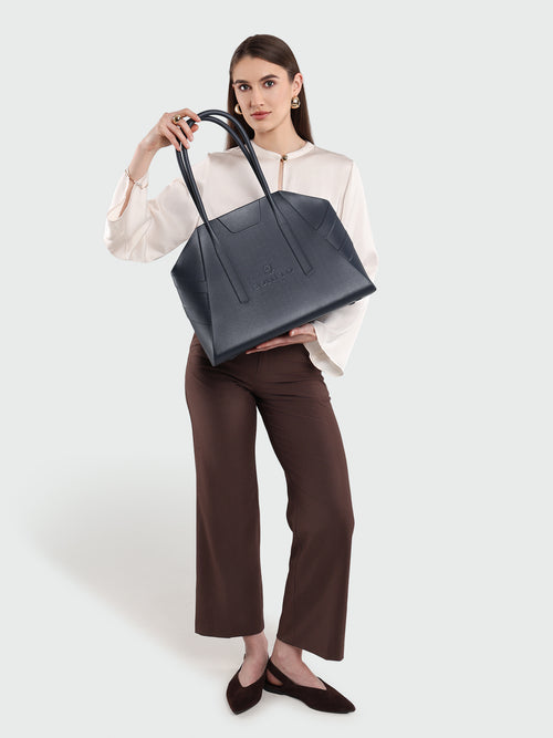 CITY TOTE- NAVY