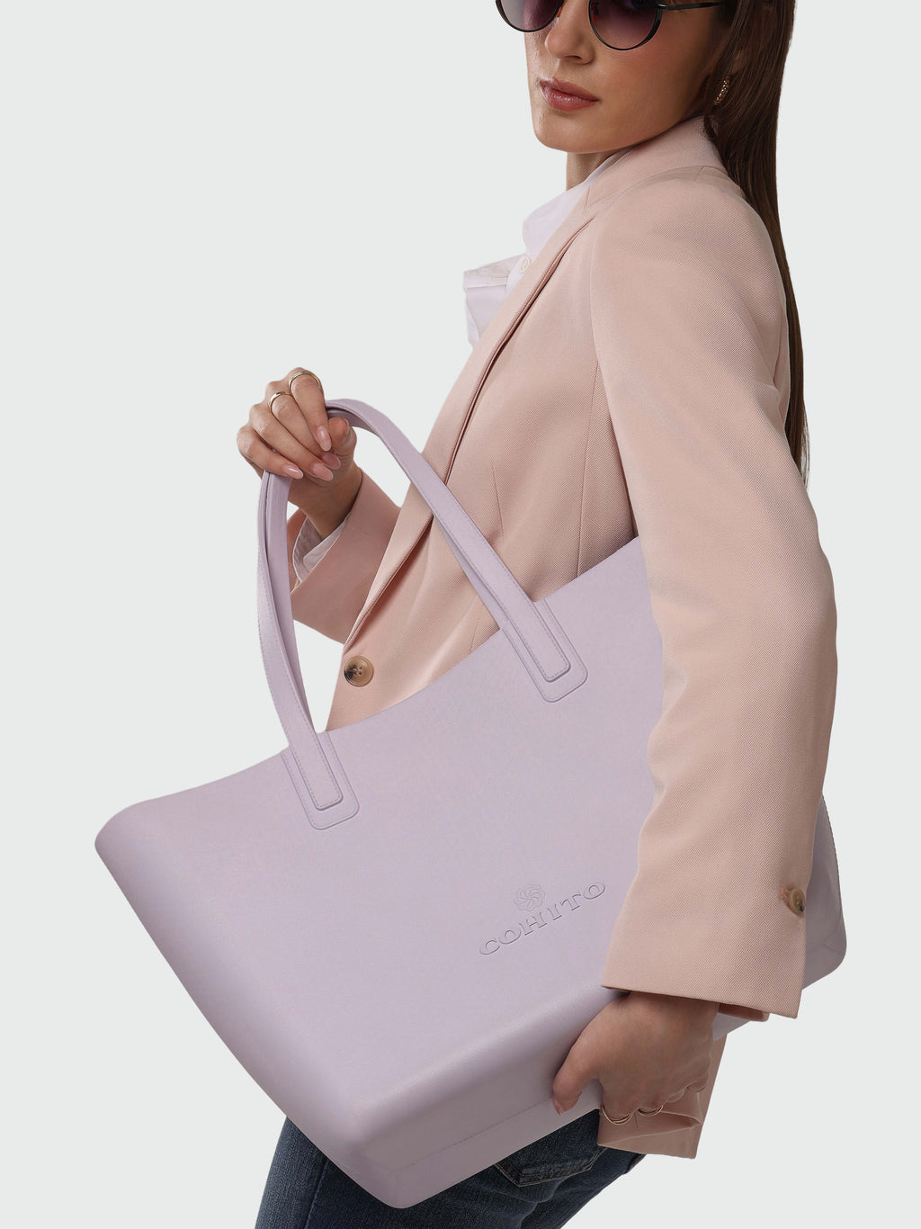 ON THE GO LILAC SHOULDER BAG