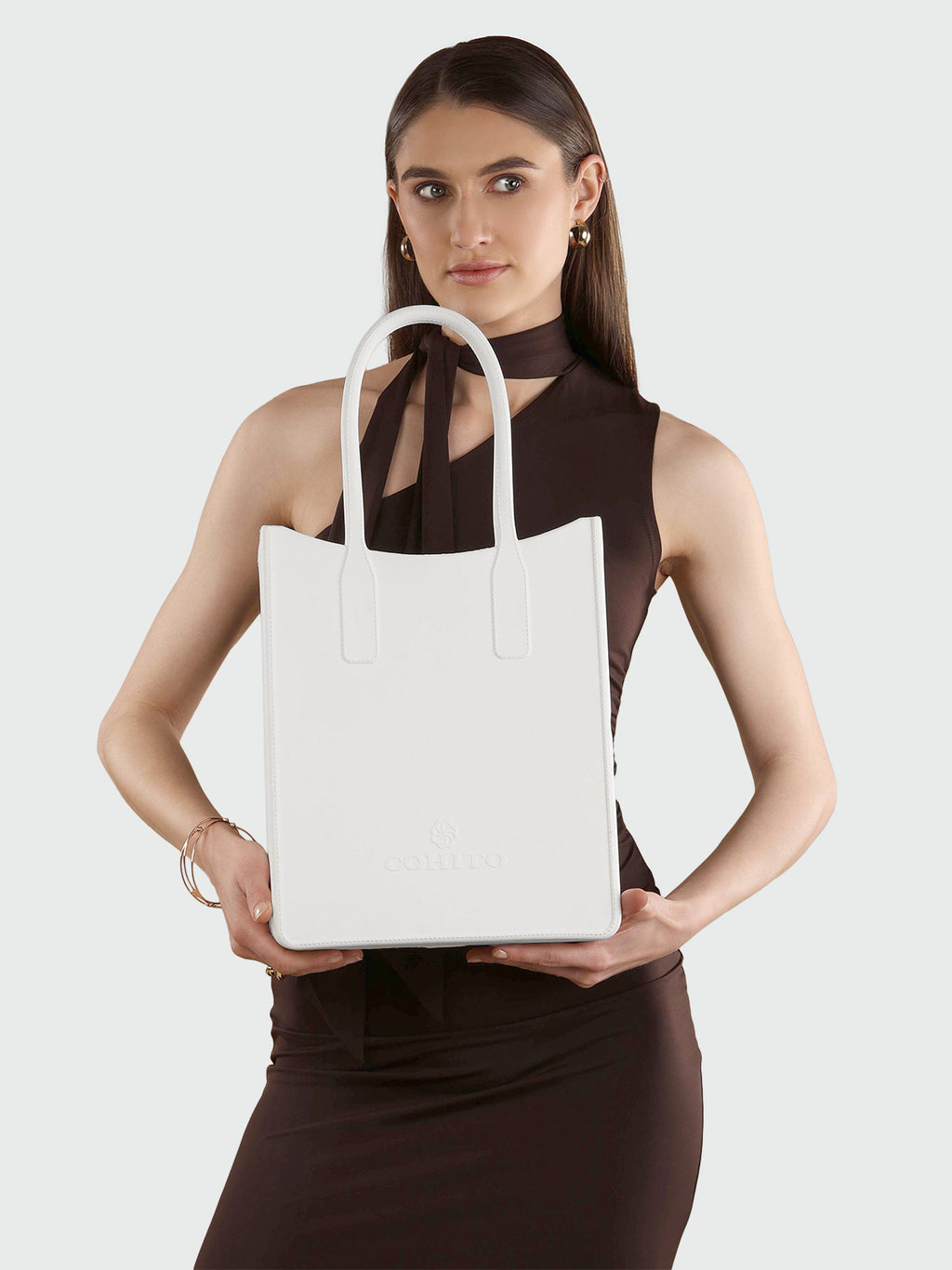 STREET TOTE WHITE HAND BAG