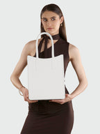 STREET TOTE HAND BAG - WHITE