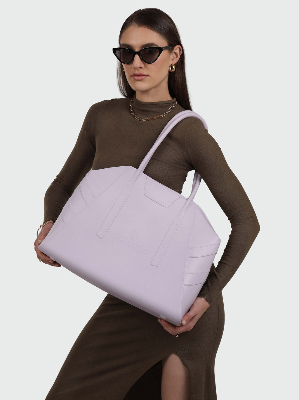 CITY TOTE LILAC SHOULDER BAG