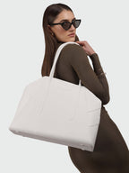 CITY TOTE SHOULDER BAG - WHITE