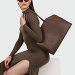 CITY TOTE SHOULDER BAG - TIRAMISU
