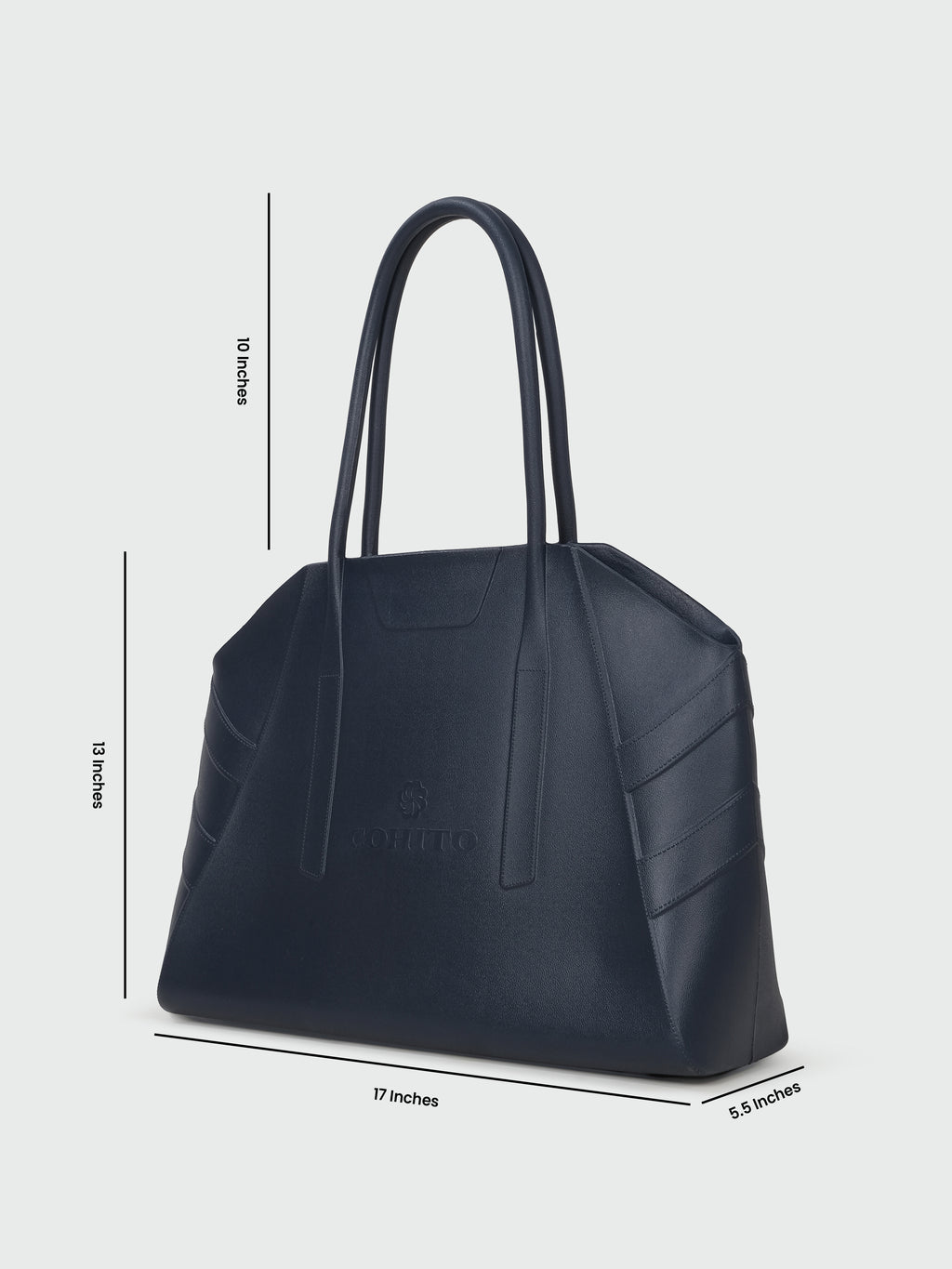 CITY TOTE NAVY SHOULDER BAG
