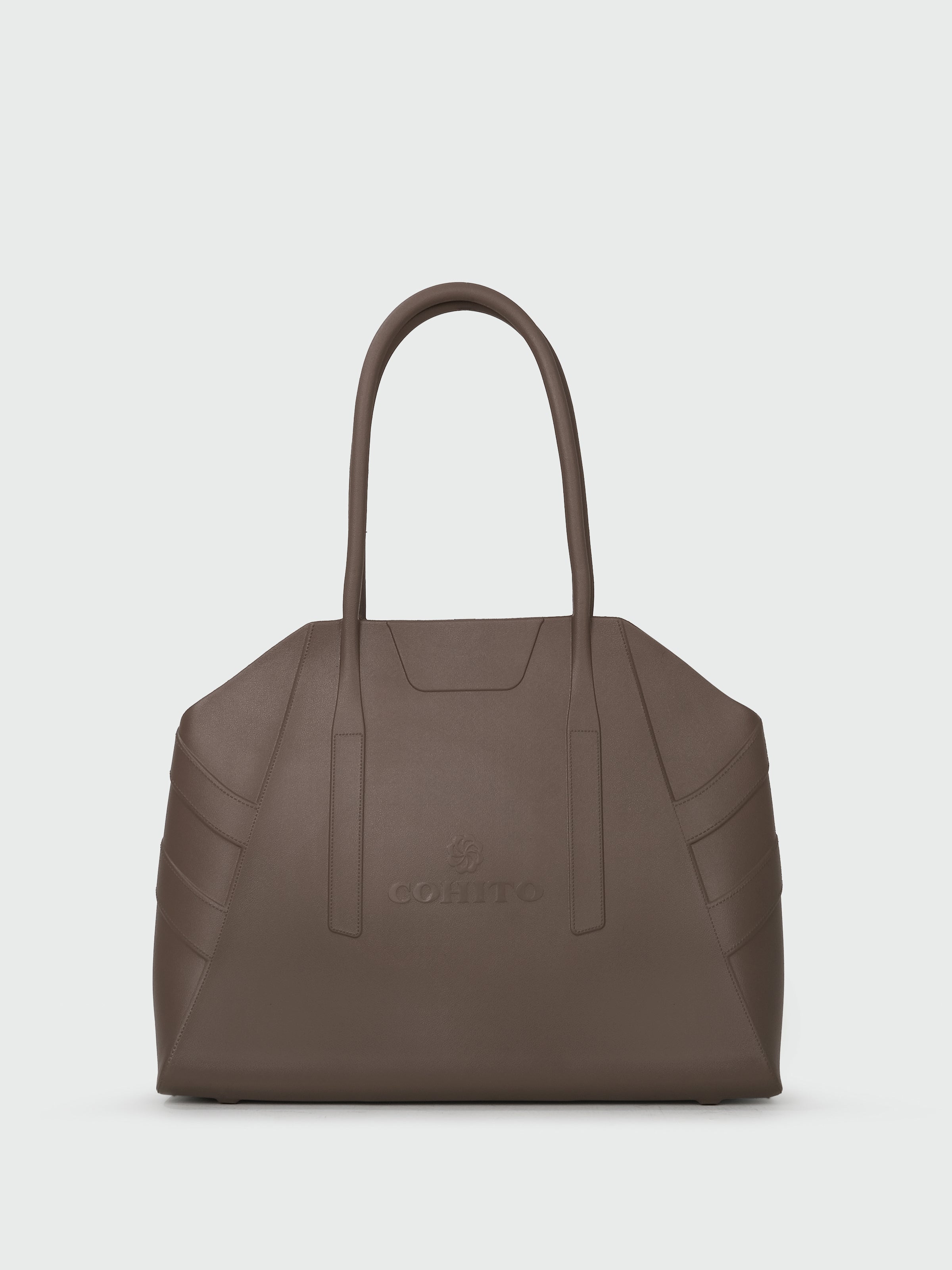 CITY TOTE- TAUPE