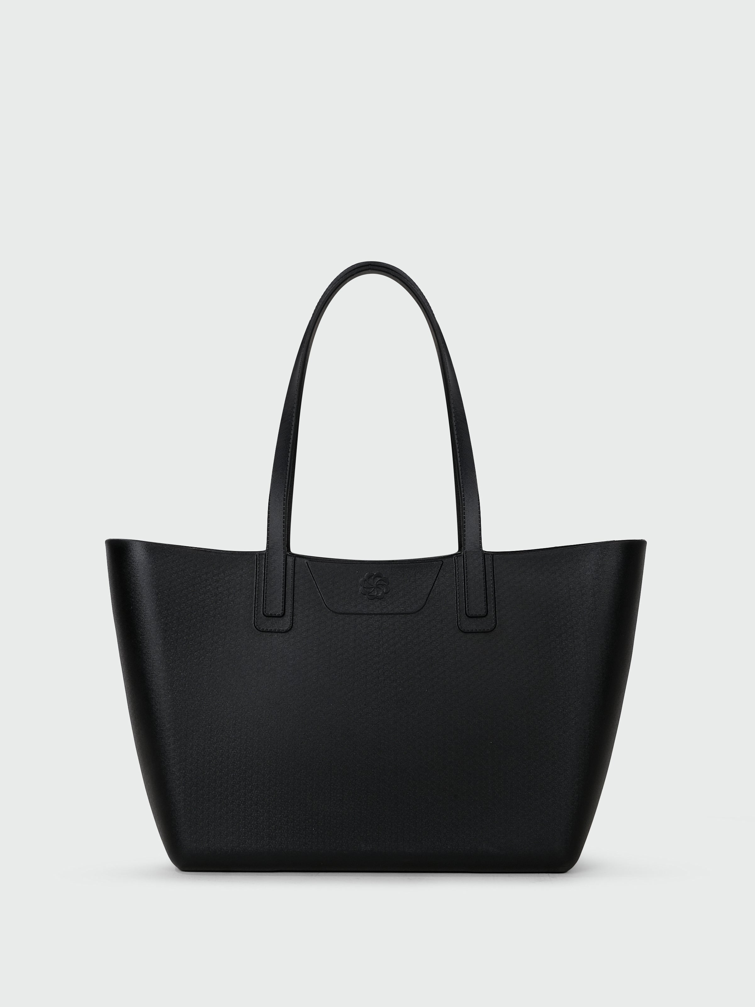ON THE GO BLACK SHOULDER BAG
