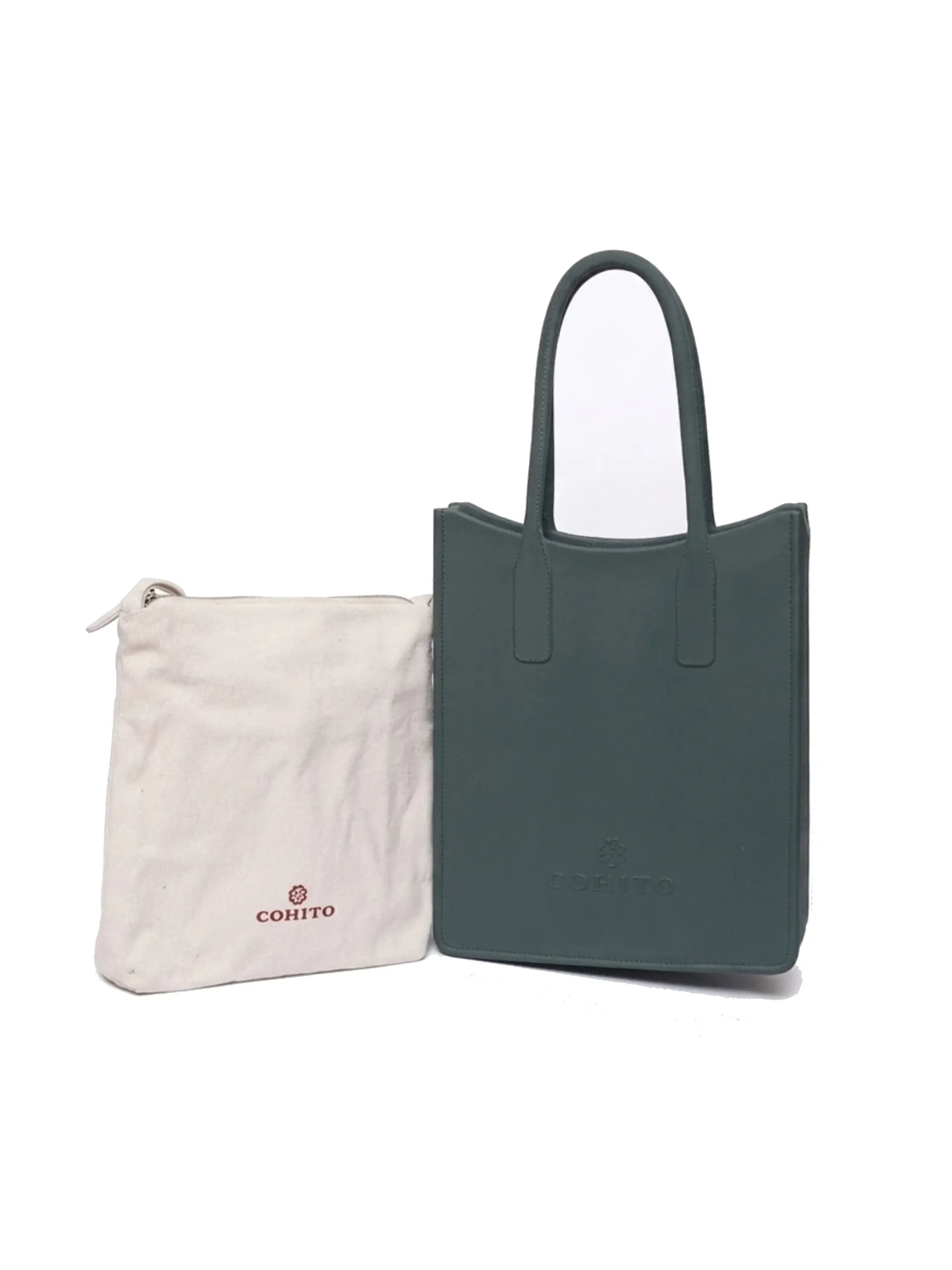 STREET TOTE HAND BAG - FOREST GREEN
