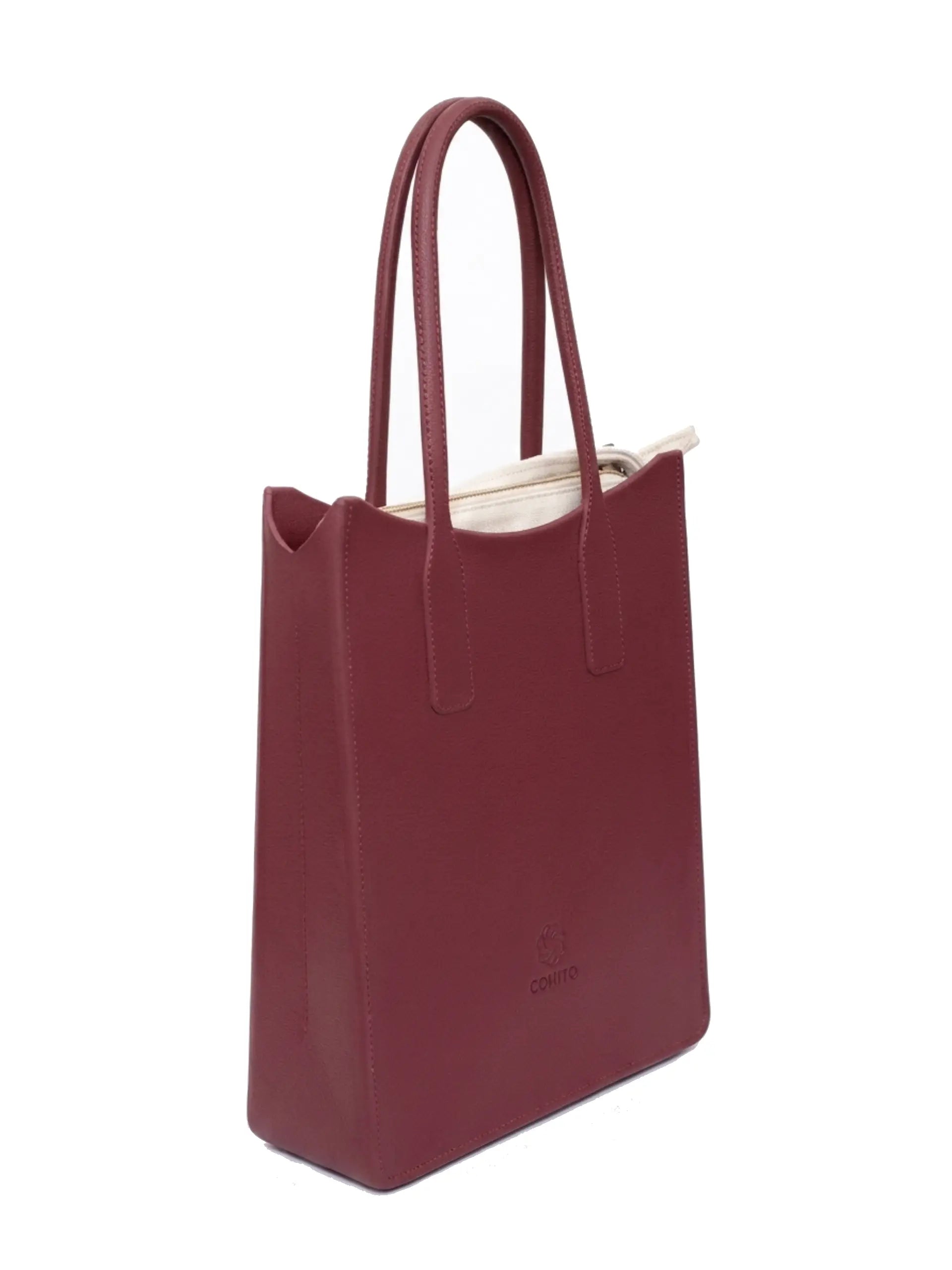 STREET TOTE HAND BAG - WINE