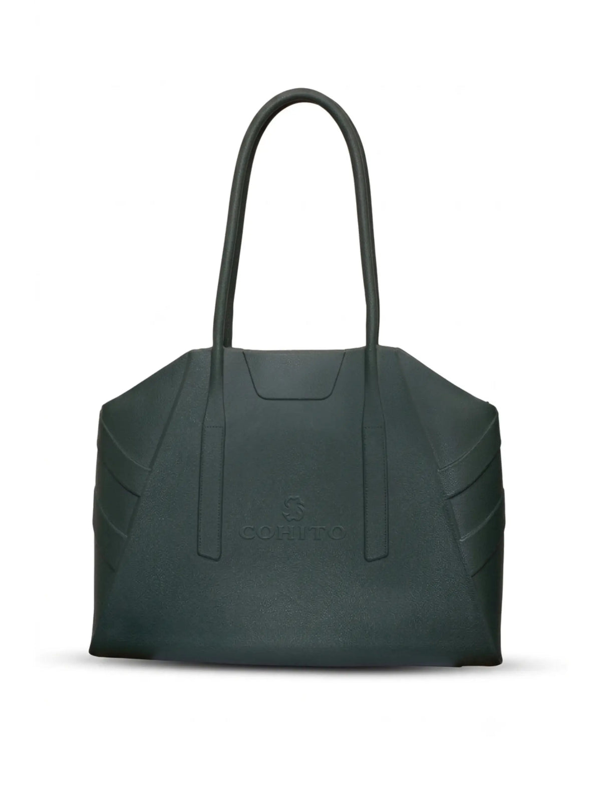 CITY TOTE SHOULDER BAG - FOREST GREEN
