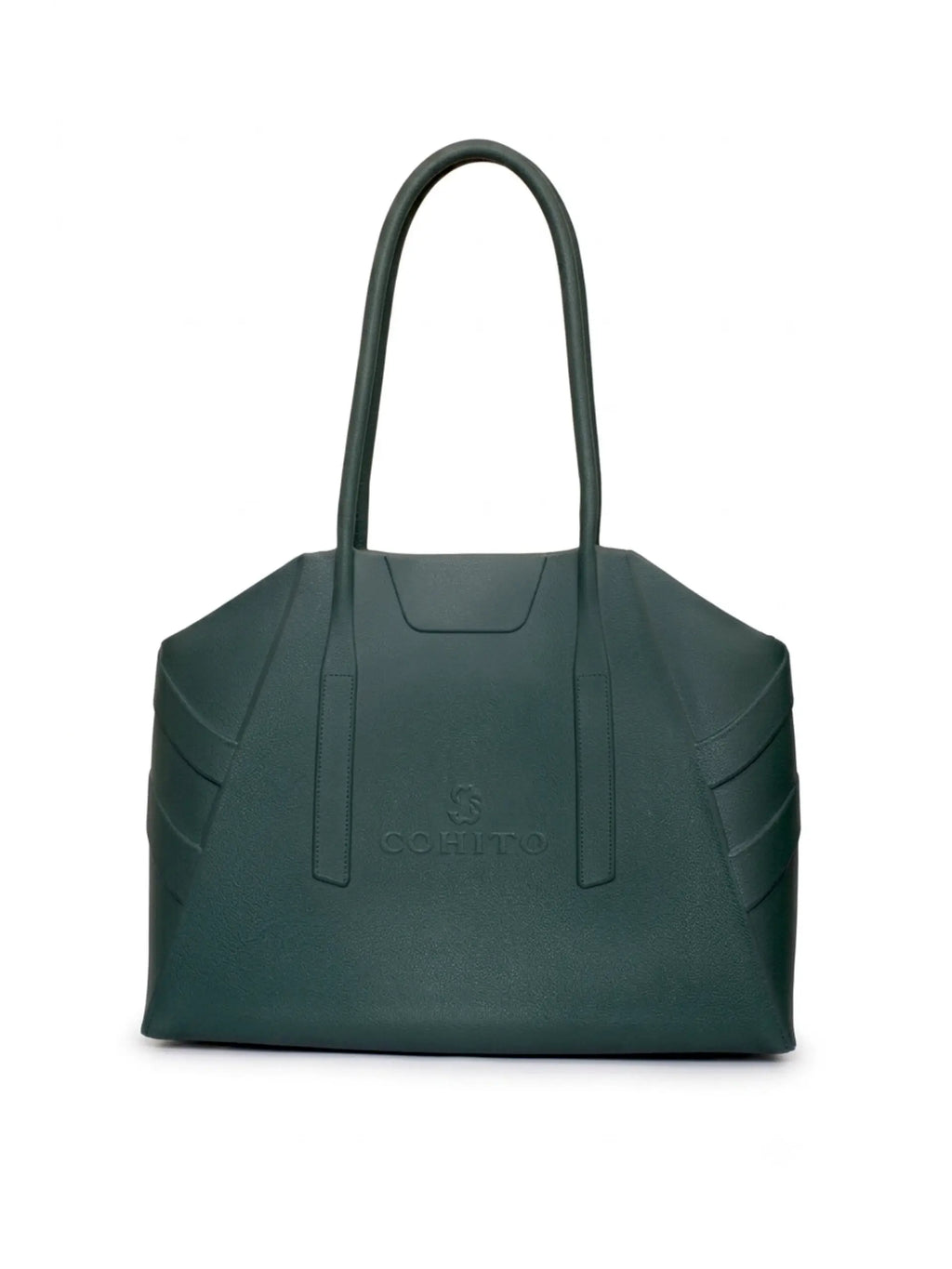 CITY TOTE SHOULDER BAG - FOREST GREEN