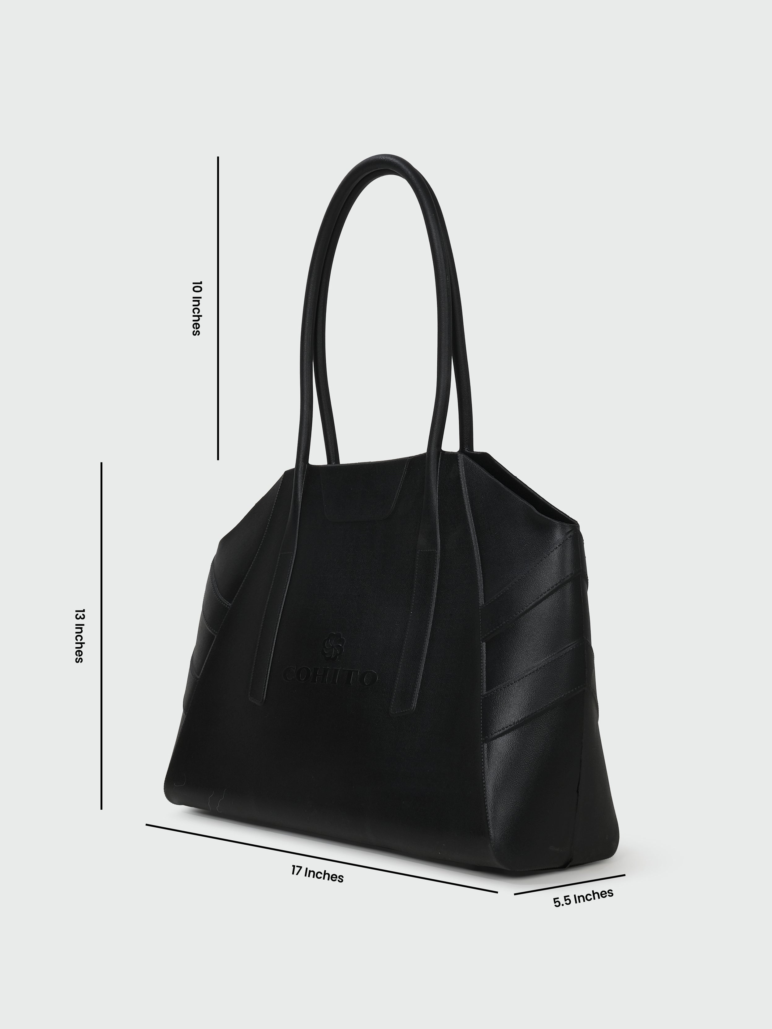 CITY TOTE BLACK SHOULDER BAG