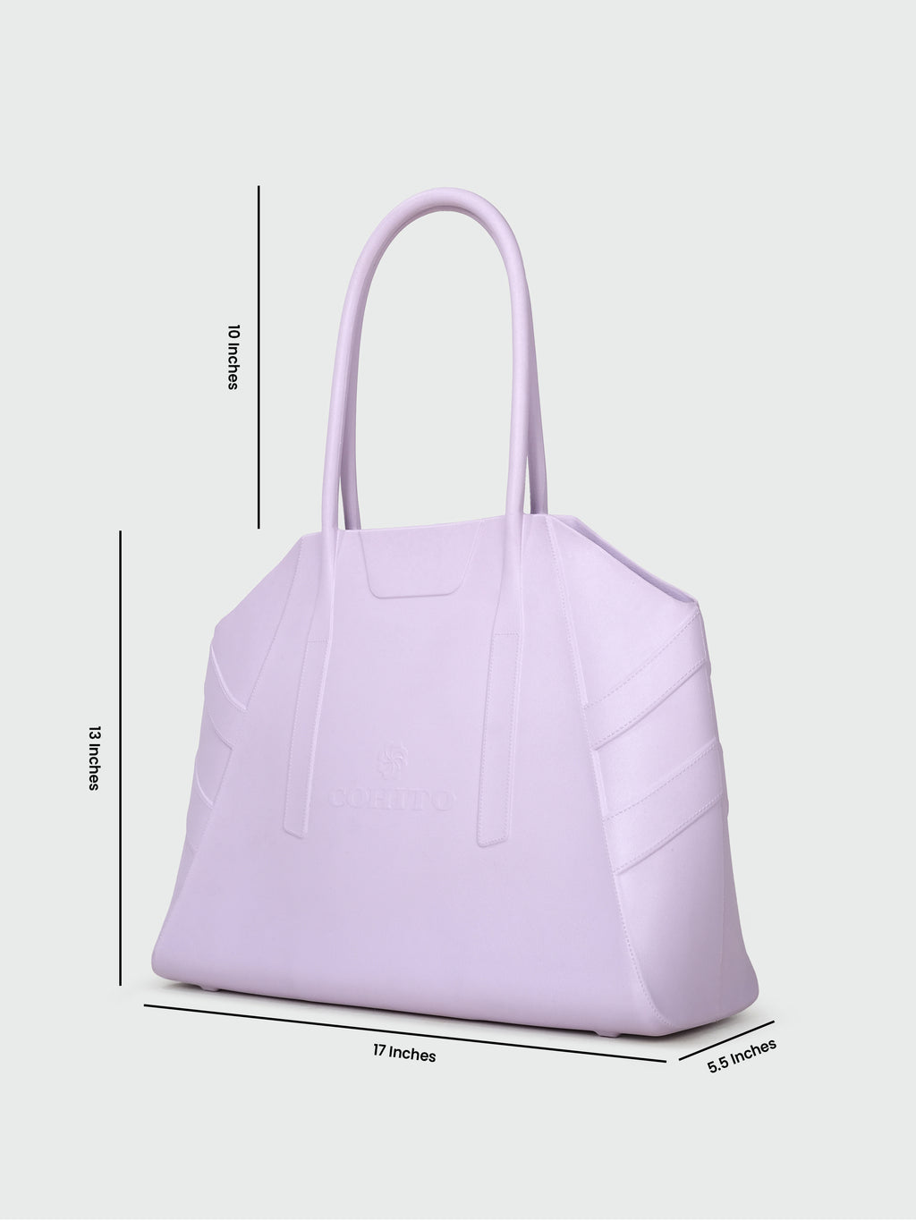 CITY TOTE LILAC SHOULDER BAG