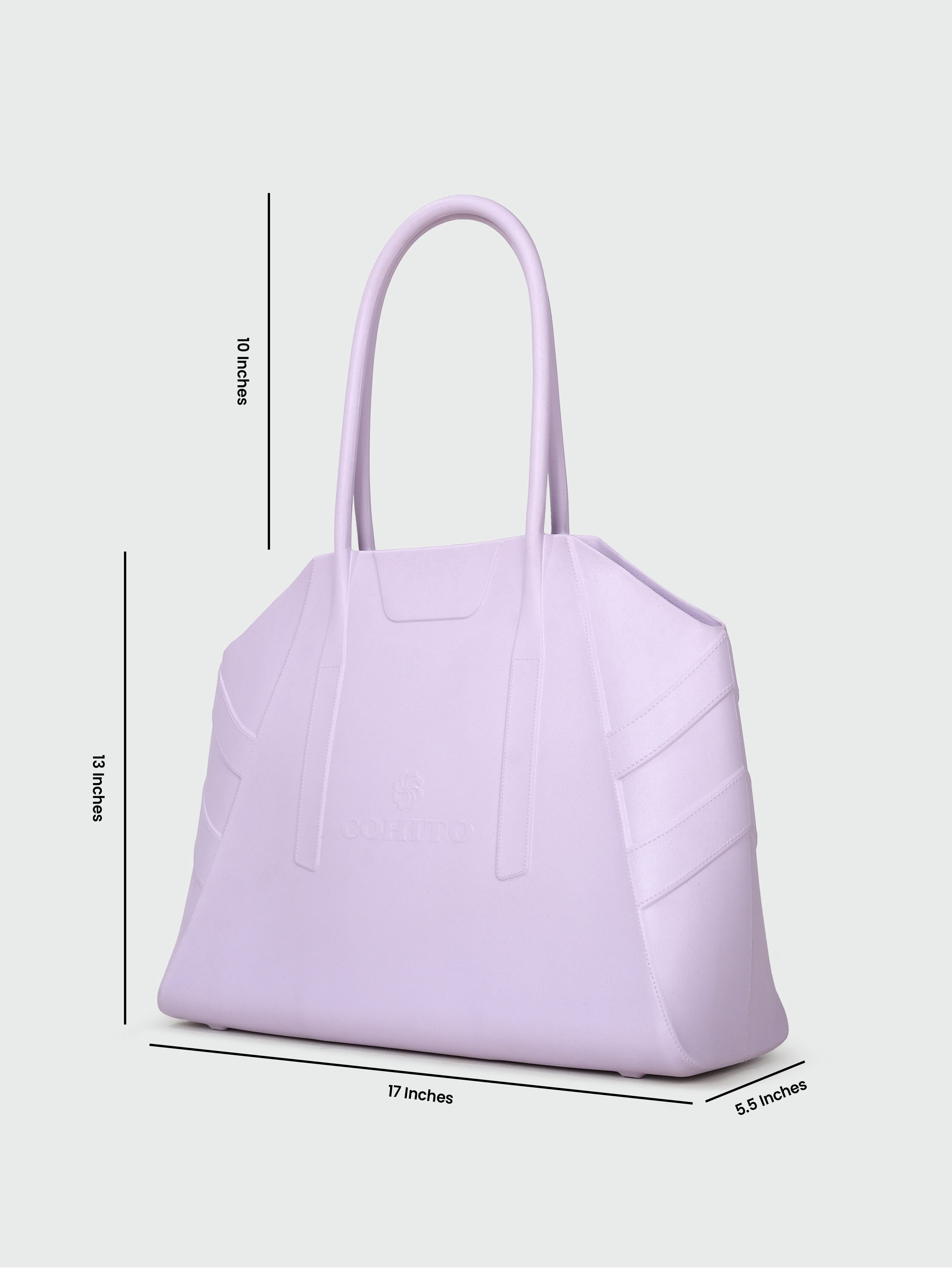 CITY TOTE LILAC SHOULDER BAG