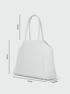 CITY TOTE SHOULDER BAG - WHITE