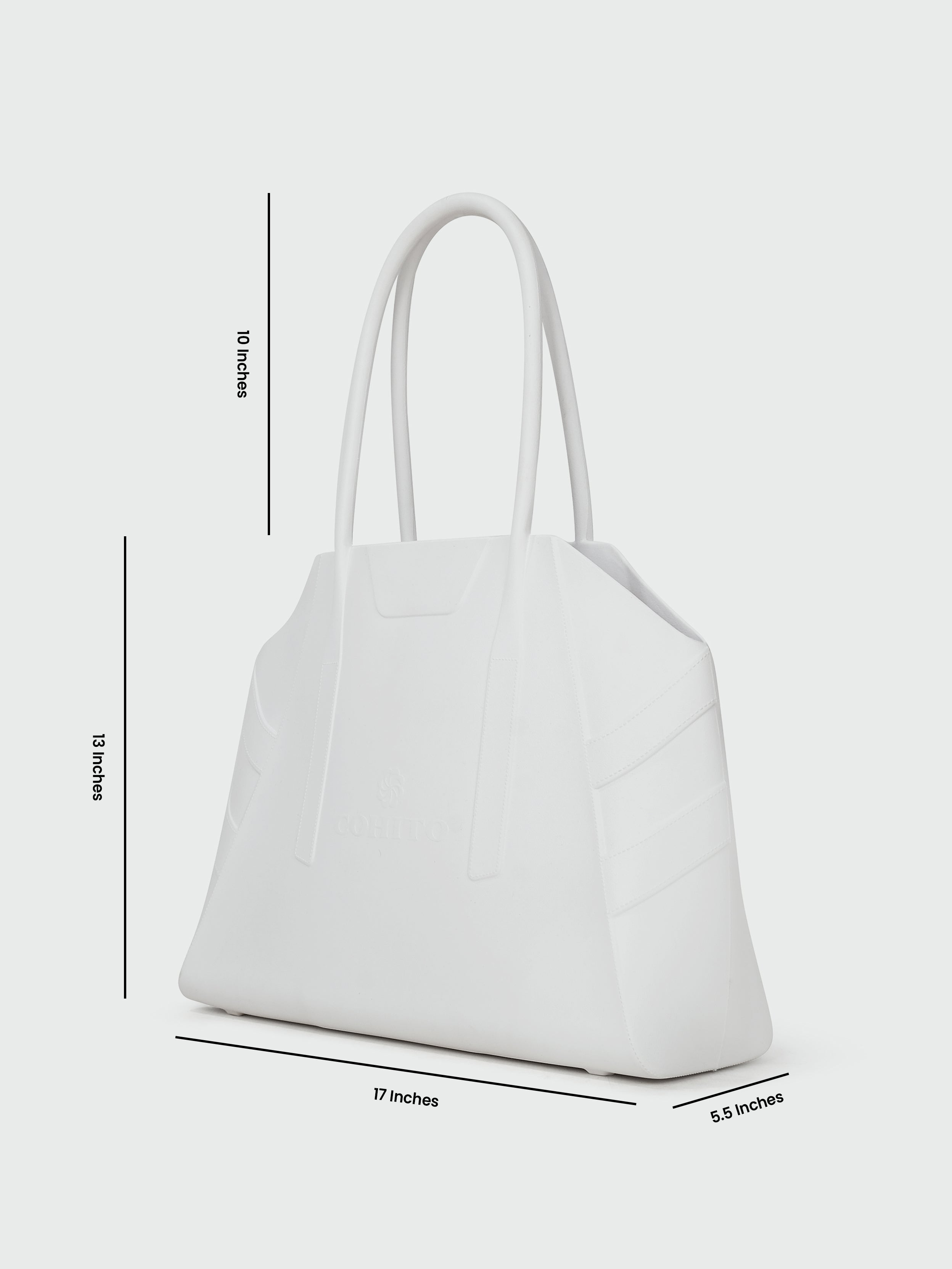 CITY TOTE WHITE SHOULDER BAG