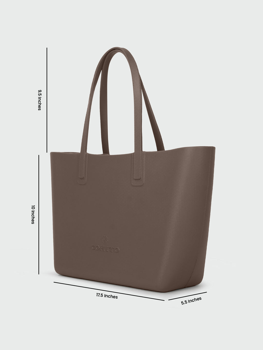 ON THE GO TAUPE SHOULDER BAG