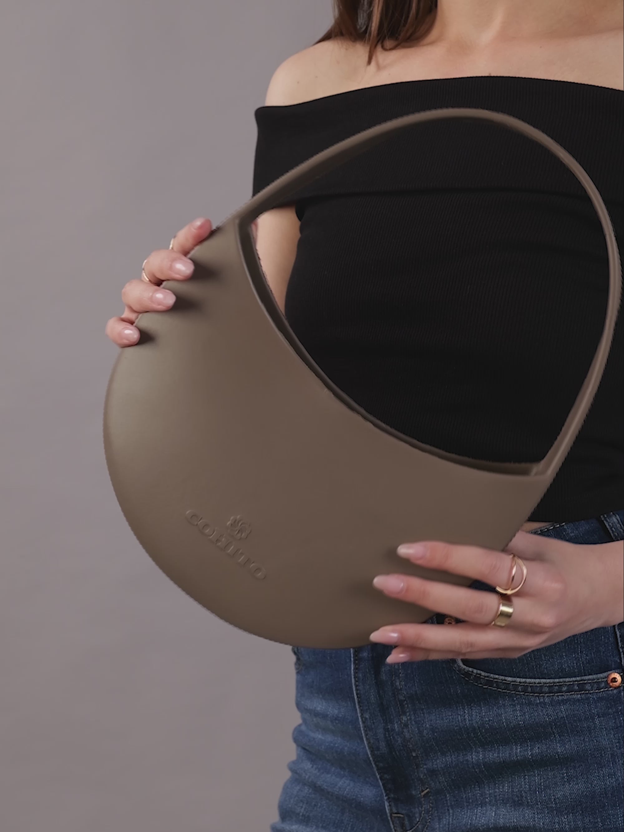 WEEKENDER TAUPE HAND BAG