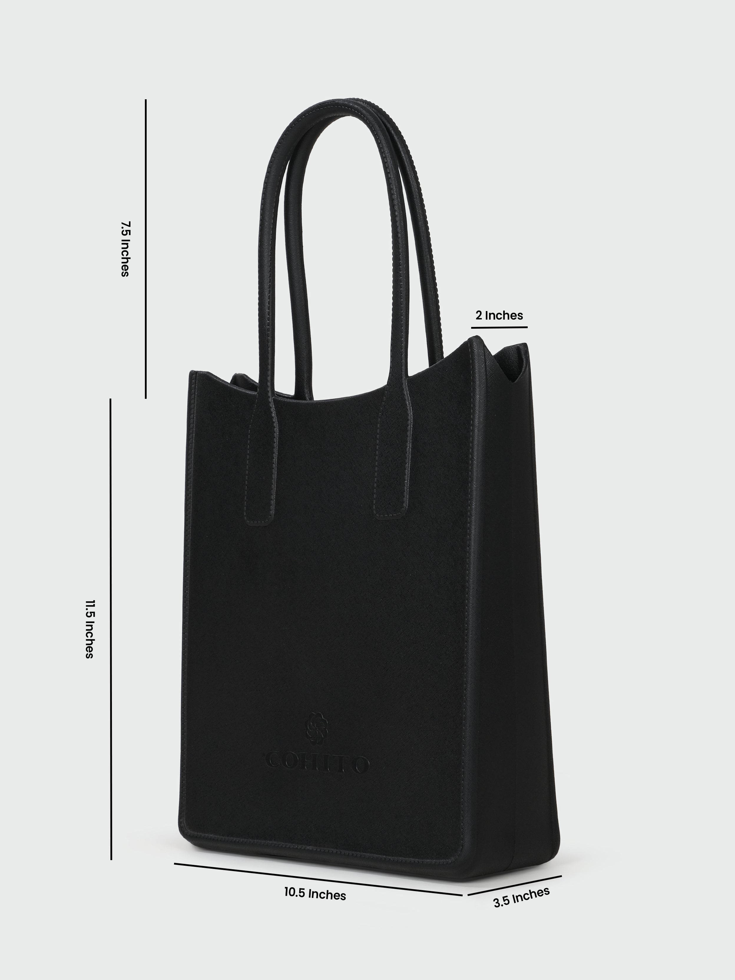 STREET TOTE BLACK HAND BAG