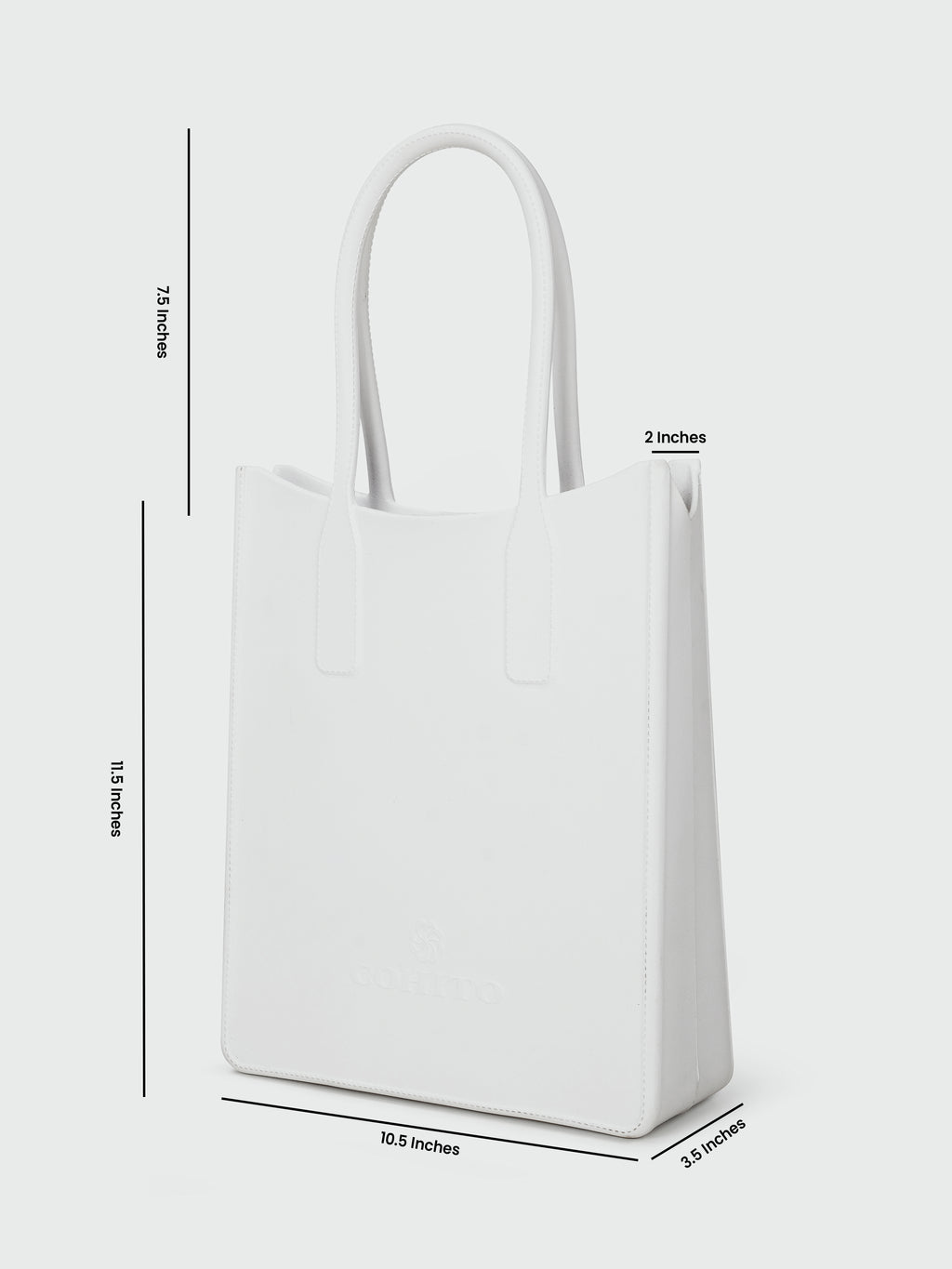 STREET TOTE WHITE HAND BAG